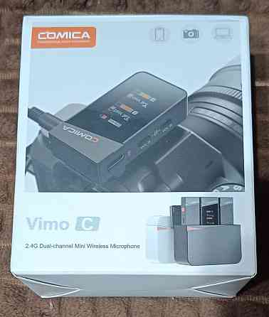 Микрофон петличный беспроводной COMICA Vimo C2 два передатчика Донецк