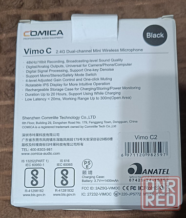 Микрофон петличный беспроводной COMICA Vimo C2 два передатчика Донецк - изображение 6