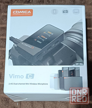 Микрофон петличный беспроводной COMICA Vimo C2 два передатчика Донецк - изображение 5