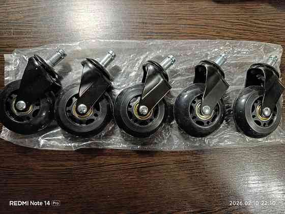 Колеса/Ролики на кресло/стул/мебельные д64мм, шток д11мм Донецк