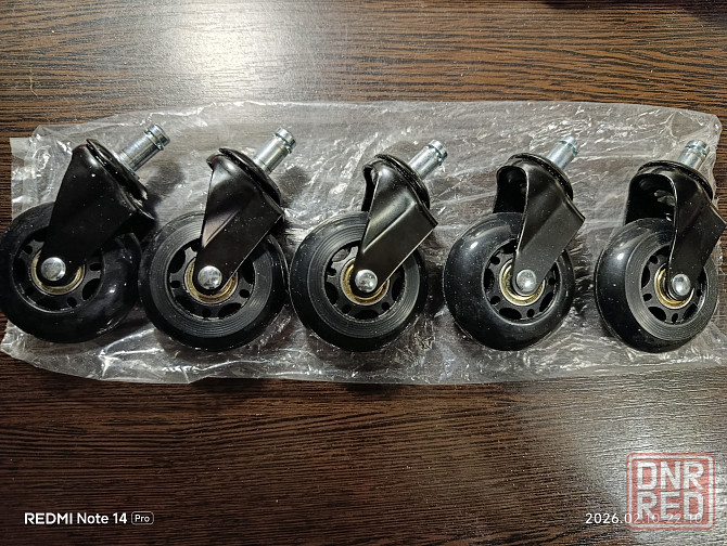 Колеса/Ролики на кресло/стул/мебельные д64мм, шток д11мм Донецк - изображение 4