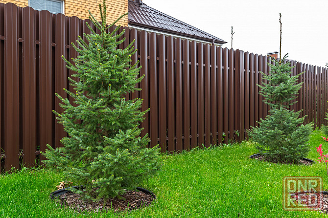 Штакетник металлический - лучшее решение для забора, разные формы, цвета и под дерево от производите Донецк - изображение 1