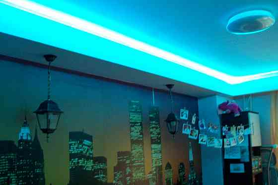 Светодиодное Освещение. Звёздное небо. Многоцветная RGB лента. Проект и Монтаж Донецк