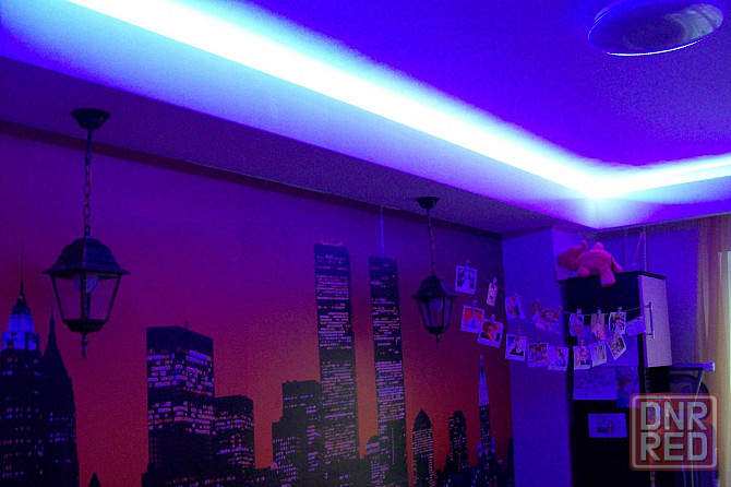 Светодиодное Освещение. Звёздное небо. Многоцветная RGB лента. Проект и Монтаж Донецк - изображение 7