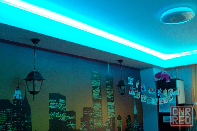 Светодиодное Освещение. Звёздное небо. Многоцветная RGB лента. Проект и Монтаж Донецк - изображение 2