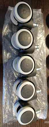 Ролики/колеса стула/кресла, шток д.11мм, д.50мм, 5шт. Донецк