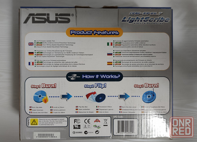 Резак DVD +_R ASUS DRW - 1814BLT Silver Донецк - изображение 3