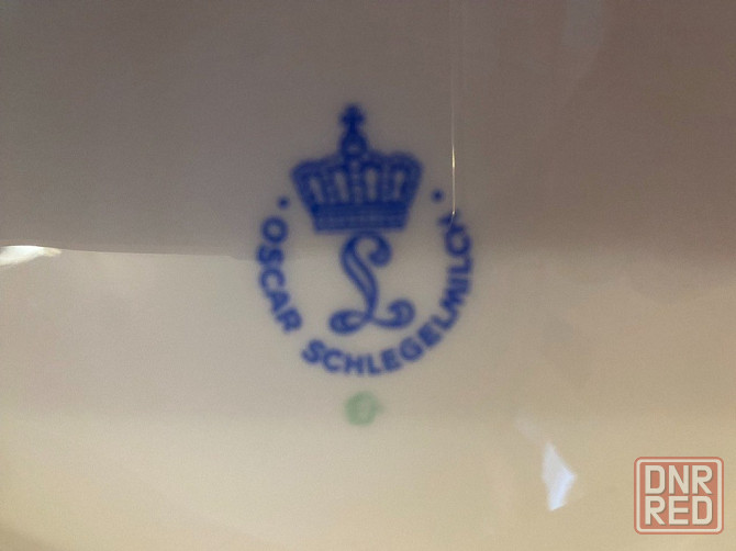 Антикварное фарфоровое блюдо на ножке, Германия, нач. XX века Донецк - изображение 2