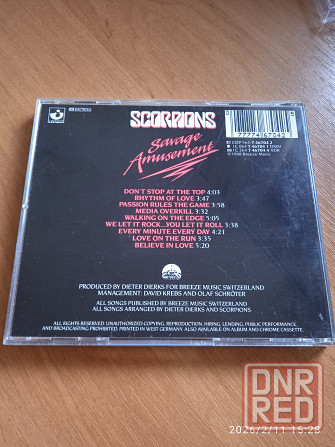 CD Scorpions - savage amusement ( W. Germany) Донецк - изображение 4