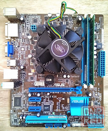 Asus P8H61-M LE Socket 1155 + DDR3 4+2Gb 1333MHz + Intel Core i3-2100 3.1 GHz + кулер - комплект - Донецк - изображение 1