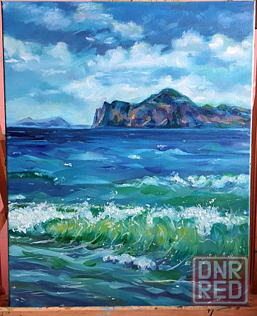 Картина маслом Море и горы Донецк - изображение 1