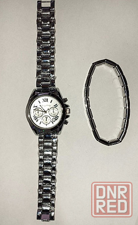 Часы наручные Кварцевые с металлическим браслетом Донецк - изображение 3