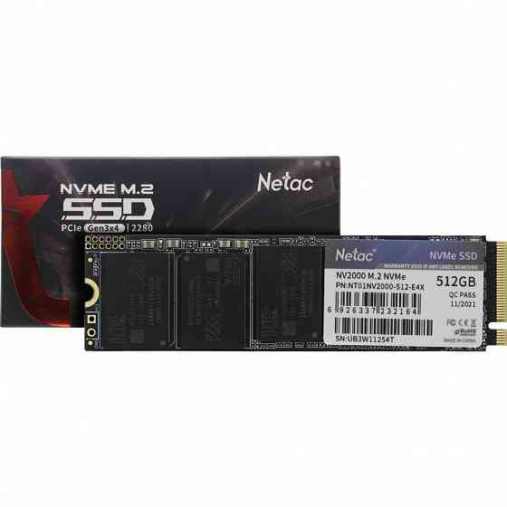 Твердотельный накопитель Ssd M.2 Nvme Netac Nv2000 512gb Pcie Nvme 3.0 X4 3d Nand Nt01nv2000-512-E4x Донецк