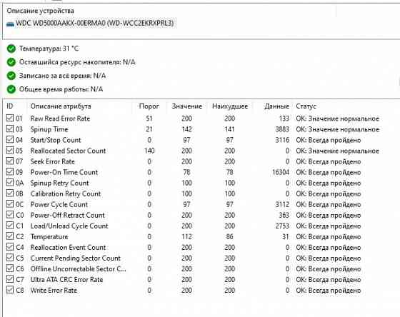 HDD 500GB SATA III (6 Gb/s) 3.5" 7200RPM 16MB WD5000AAKX -Обмен на 40шт любых озу ненужных-нерабочих Донецк