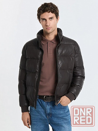 Зимняя кожаная куртка мужская Шахтерск - изображение 2