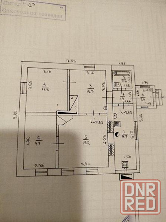 Дом, 3 комнаты, 63 м2, участок 20 соток, Ленинский р-н, ул. Циклонная 4 млн руб Донецк - изображение 1