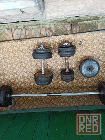 Продам гантели и штангу Донецк - изображение 1