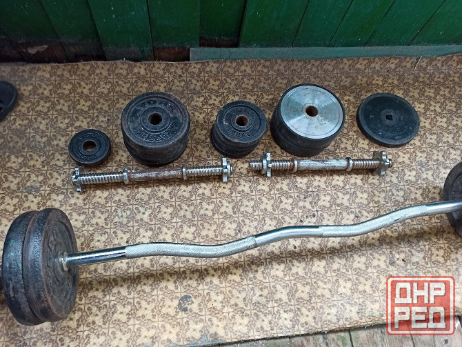 Продам гантели и штангу Донецк - изображение 1