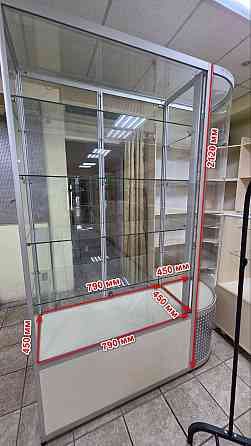 Торговые алюминиевые стеклянные витрины Донецк