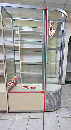 Торговые алюминиевые стеклянные витрины Донецк
