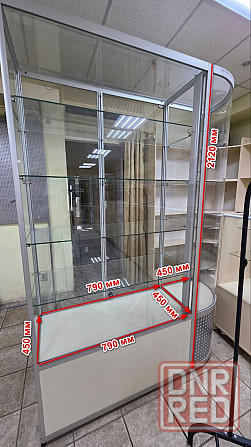 Торговые алюминиевые стеклянные витрины Донецк - изображение 1