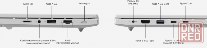 Ноутбук Maibenben M16b-R343um 16" Wuxga Ips, Amd R3-4300u, 8gb, 512gb Ssd, Linux, серебристый (арт-4 Донецк - изображение 4