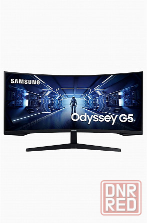 Игровой монитор 34" Samsung Odyssey G5 C34g55twwi, 3440х1440, 165 гц, Va, изогнутый, черный (Lc34g55 Донецк - изображение 1