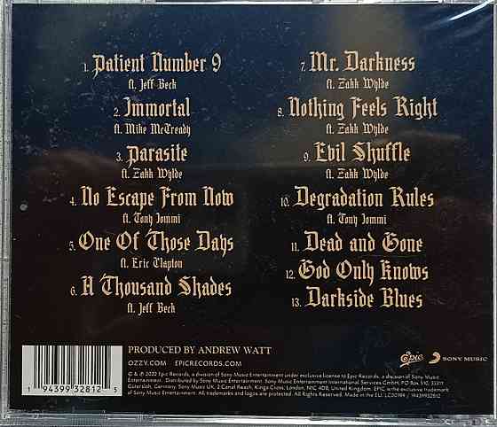 CD диск Ozzy Osbourne - Patient Number 9 - Донецк