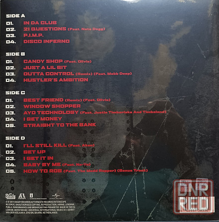 Виниловая пластинка 2LP "50 Cent" -"Best Of" - Донецк - изображение 2