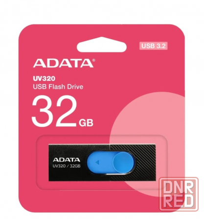 Флэш-накопитель A-Data Uv320 32гб, Usb3.2, черный/синий(Auv320-32g-Rbkbl) (арт-5363) Макеевка - изображение 4