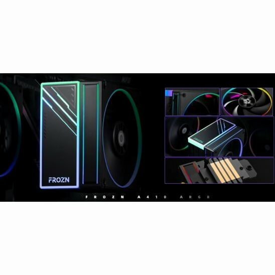 Кулер для процессора Id-Cooling Frozn A410, Argb, 120 мм, 2000 об/мин, 730 г (арт-7248) Макеевка