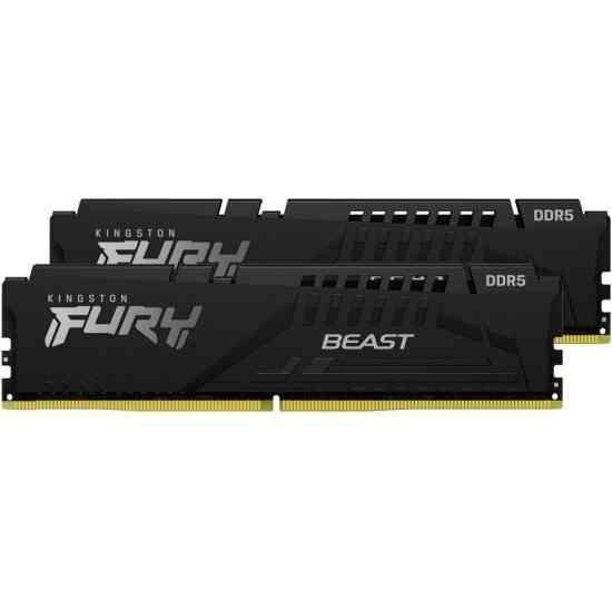 Оперативная память Kingston Ddr5 32gb (2х16gb) 5600mhz Pc-44800 Cl36 Fury Beast Black Expo (Kf556c36 Донецк