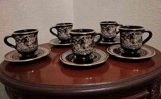 Набор кофейный коллекционный производства Греции (5 кофейных пар) Донецк