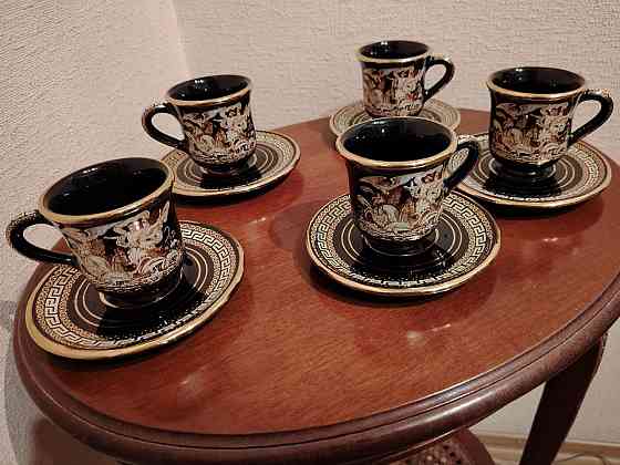 Набор кофейный коллекционный производства Греции (5 кофейных пар) Донецк