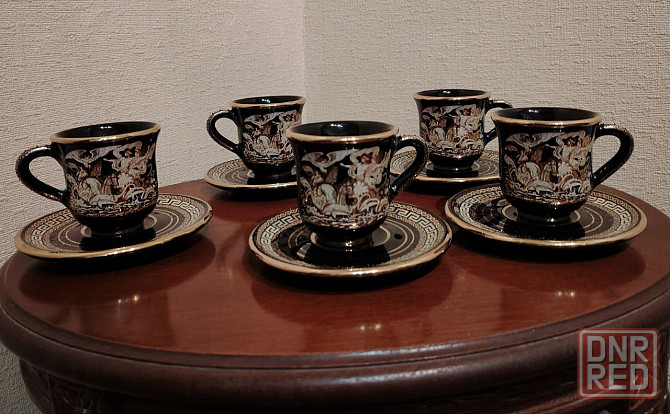Набор кофейный коллекционный производства Греции (5 кофейных пар) Донецк - изображение 4