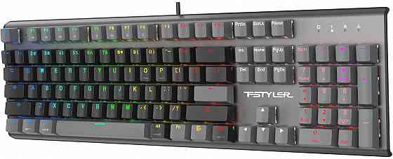 Клавиатура A4tech Fstyler Fs100 Neon механическая черный Usb For Gamer Led (Fs100) (арт-4882) Макеевка