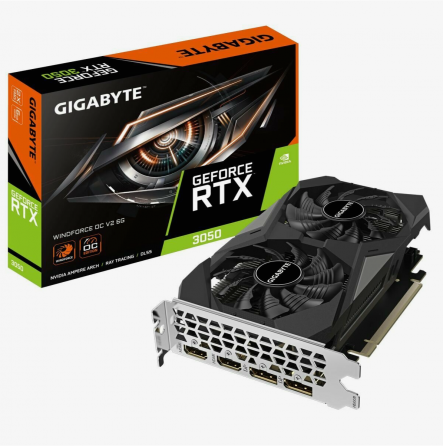 Видеокарта Gigabyte Rtx3050 Windforce Oc V2 6gb Gddr6 96bit 2xdp 2xhdmi 2fan Rtl (арт-4643) Макеевка