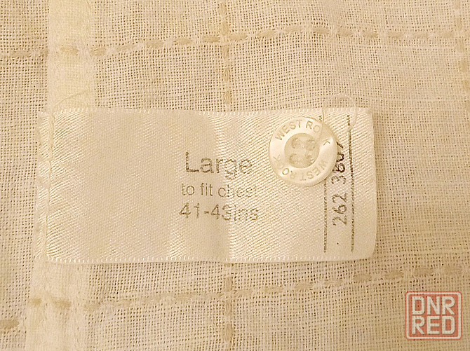 Рубашка мужская с коротким рукавом West Rock, б/у, светло-бежевая, размер L, норм. / хор. состояние Донецк - изображение 5