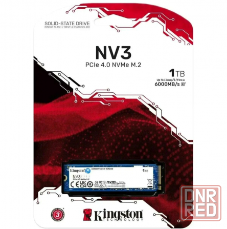 Твердотельный накопитель Ssd Kingston Nv3 1тб (Snv3s/1000g) M.2(22x80mm), Nvme, Pcie 4.0 X4, 3d Tlc Макеевка - изображение 1