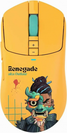 Мышь A4tech Bloody R72 Ultra желтый оптическая 20000dpi беспров. Usb-C 6but (арт-3359) Донецк