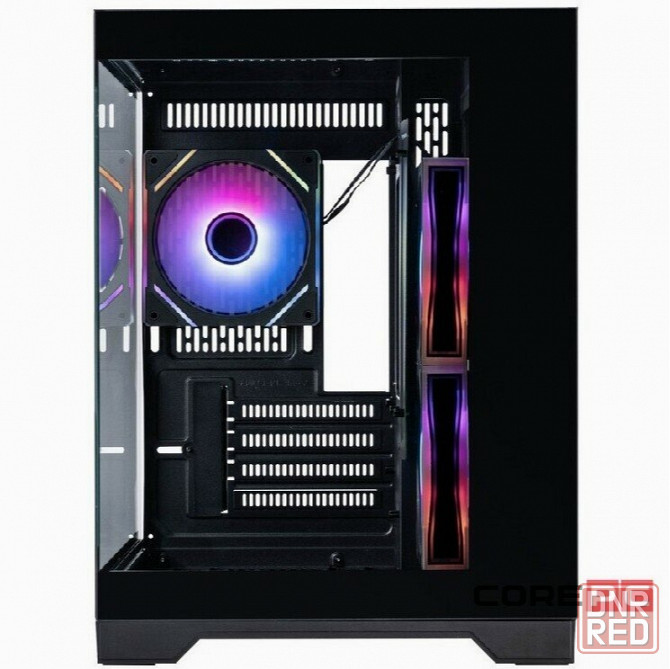 Корпус 1stplayer Megaview Mv5-Tp Argb Black (Mv5-Tp-Bk-2fc7r-1fc7) / Matx / 3x120mm Argb Fans (арт-5 Донецк - изображение 4