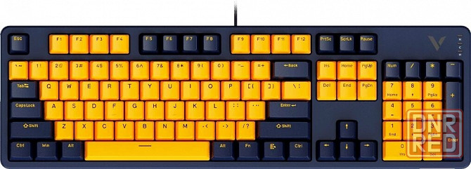 Клавиатура Rapoo V500pro-2024 Yellow/Blue (V500pro-2024/13150) (арт-4312) Донецк - изображение 1