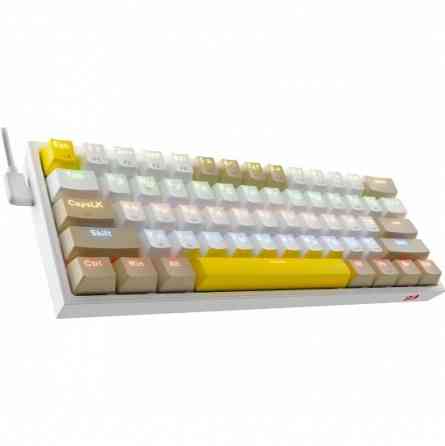 Клавиатура Redragon Fizz Ru (Sw +Red) механическая белый (72596) (арт-1472) Донецк