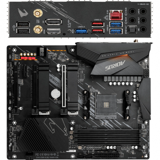 Материнская плата Gigabyte B550 Aorus Elite Ax V2 (B550 Aorus Elite Ax V2) (арт-8873) Донецк