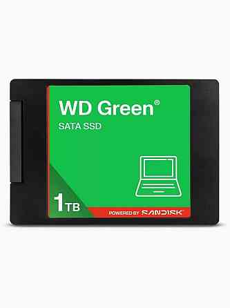 Твердотельный накопитель Ssd Wd Green Wds100t5g0a 1tb, 2.5", Sata Iii, R/W - 545/510 Mb/S 3d-Nand (а Макеевка