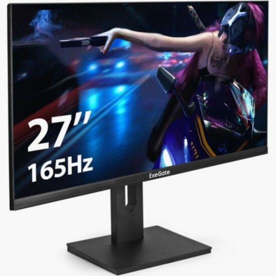 Игровой монитор Exegate 27" Eg2707c (Ex296975rus) Ips 1920x1080 165hz 1ms 178/178 250nits 1000 Hdmi Макеевка