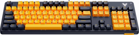 Клавиатура Rapoo V500pro-2024 Yellow/Blue (V500pro-2024/13150) (арт-8433) Макеевка