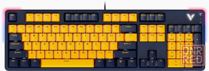 Клавиатура Rapoo V500pro-2024 Yellow/Blue (V500pro-2024/13150) (арт-8433) Макеевка - изображение 2