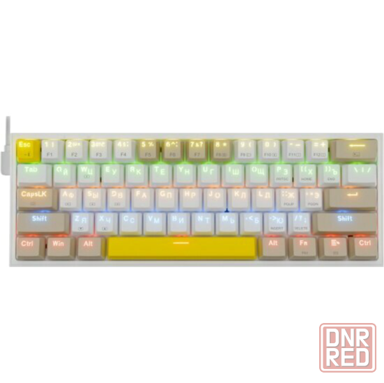 Клавиатура Redragon Fizz Ru (Sw +Red) механическая белый (72596) (арт-4759) Макеевка - изображение 1
