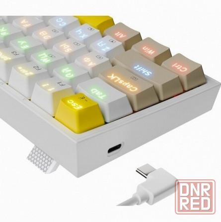 Клавиатура Redragon Fizz Ru (Sw +Red) механическая белый (72596) (арт-4759) Макеевка - изображение 2